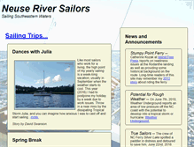 Tablet Screenshot of neuseriversailors.com